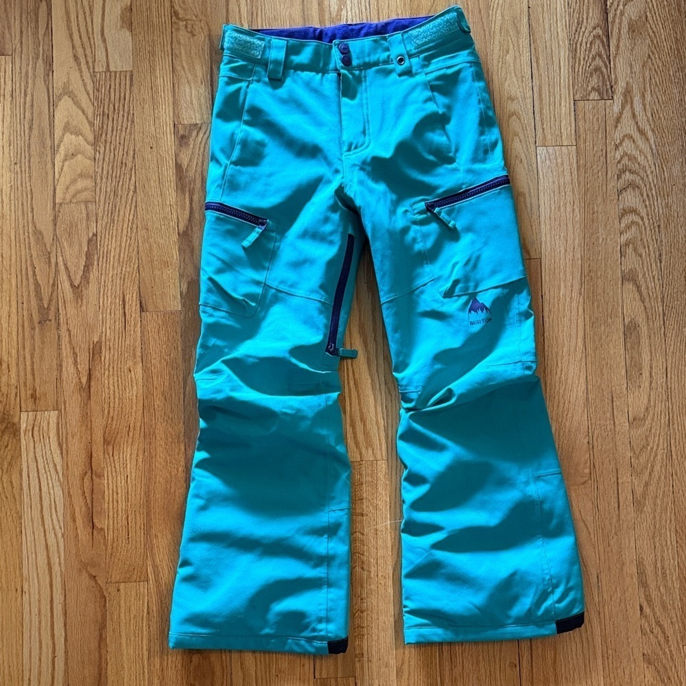 Burton sz M or 10 Kids Turquoise Snow ski snowboard Pants winter VGUC